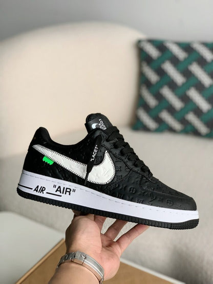 Louis Vuitton x Nike Air Force 1 Friends and Family Black